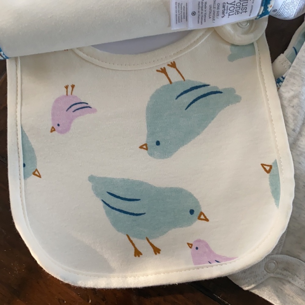 Carter’s Onesie pants, Bibs Matching Bundle set- NWT - Picture 5 of 8